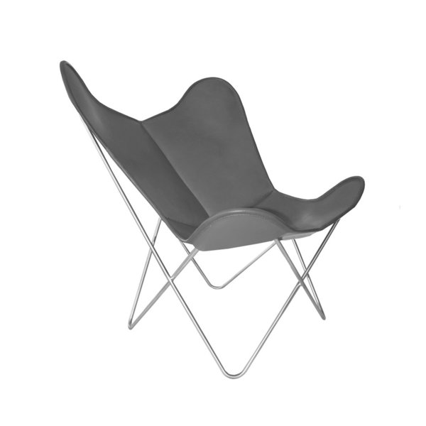 Hardoy Butterfly Chair KIDS leather anthracite
