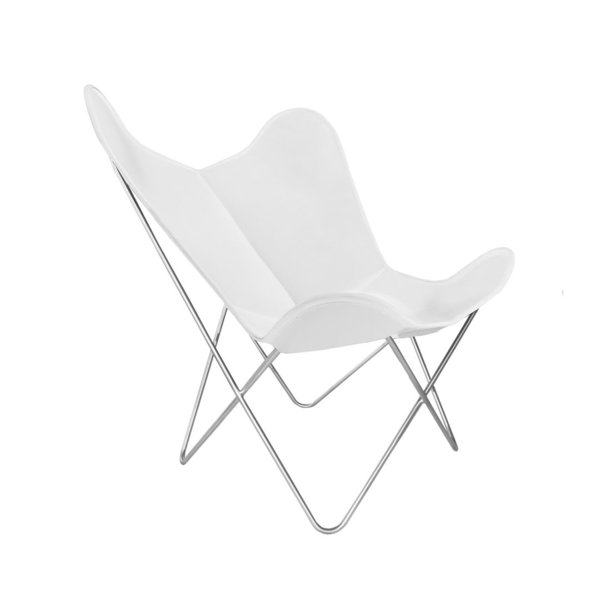 Hardoy Butterfly Chair KIDS leather white