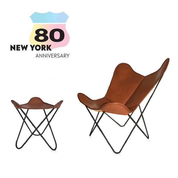 Anniversary edition: Hardoy Butterfly Chair ORIGINAL with ottoman