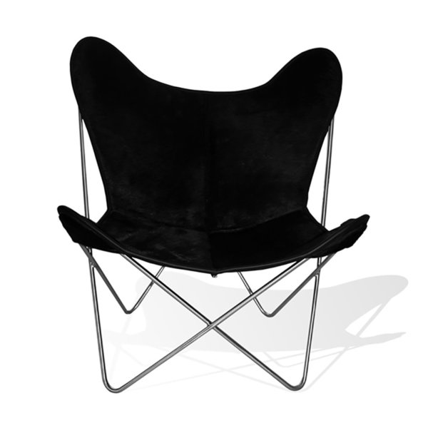 Hardoy Butterfly Chair ORIGINAL Kuhfell schwarz