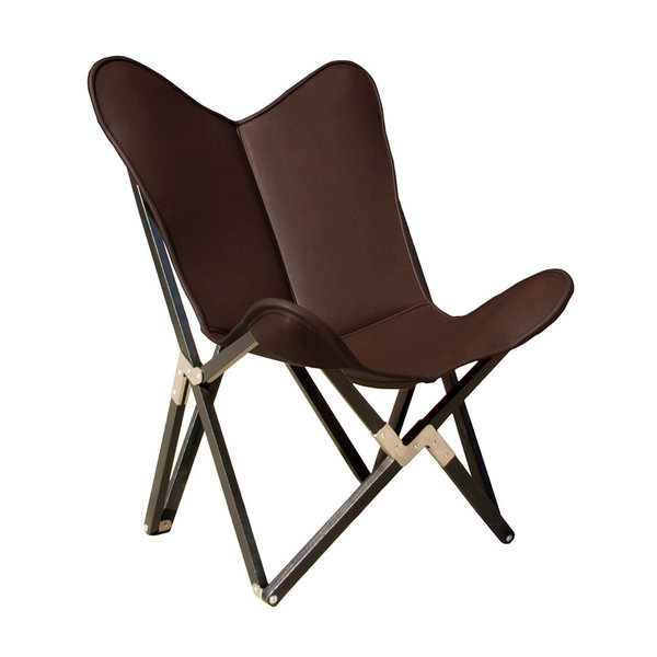 Fenby Tripolina Chair GRAND COMFORT leather coffee brown
