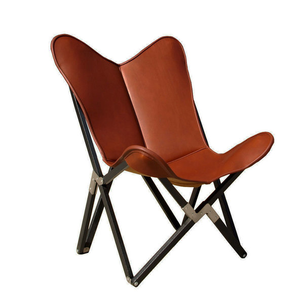 Fenby Tripolina Chair GRAND COMFORT leather tobacco brown