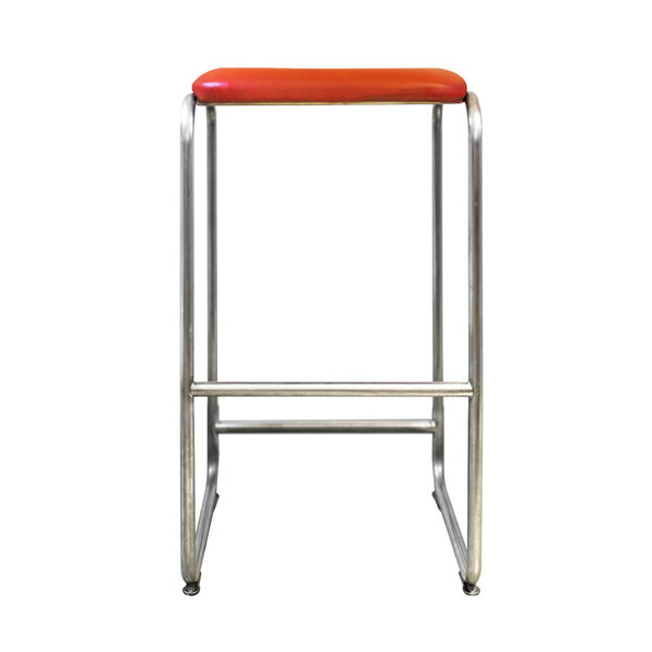Barstool WB19 leather red