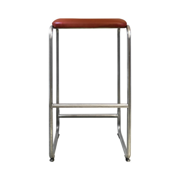 Barstool WB22 leather tobacco brown