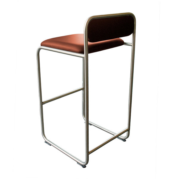 Barstool WB20 leather tobacco brown