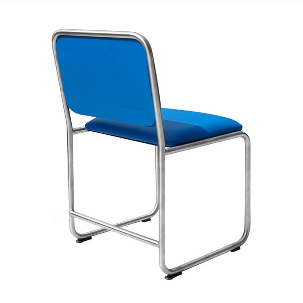 Chair WB1 leather blue