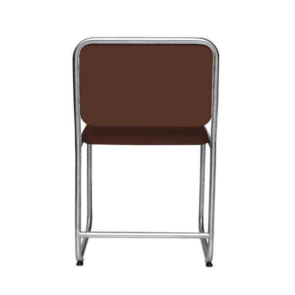 Chair WB1 leather coffee brown