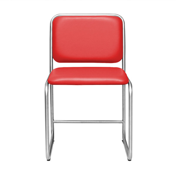 Chair WB1 leather red
