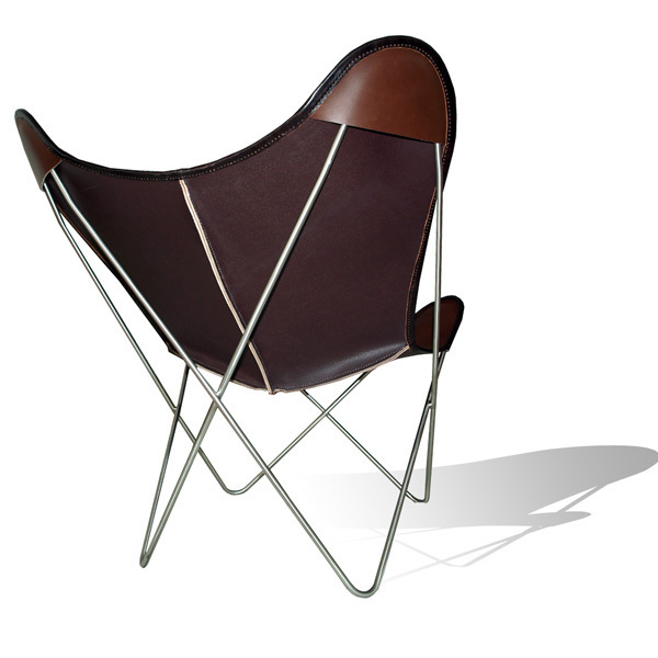 Hardoy Butterfly Chair ORIGINAL leather coffee brown