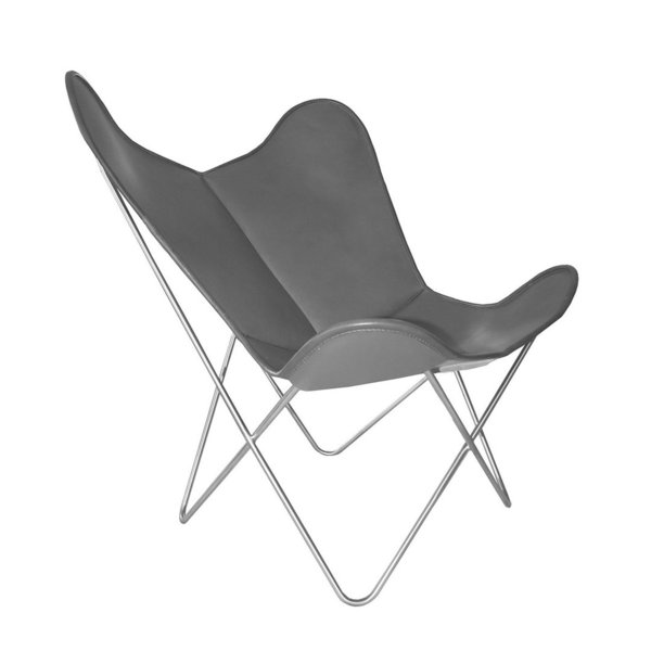 Hardoy Butterfly Chair ORIGINAL leather anthracite