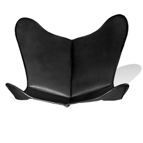 Hardoy Butterfly Chair ORIGINAL Leder schwarz mit Ottoman