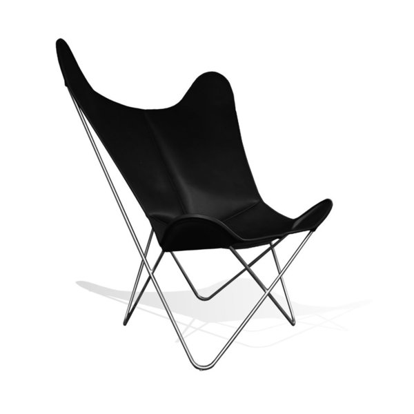 Hardoy Butterfly Chair GRAND COMFORT Leder schwarz