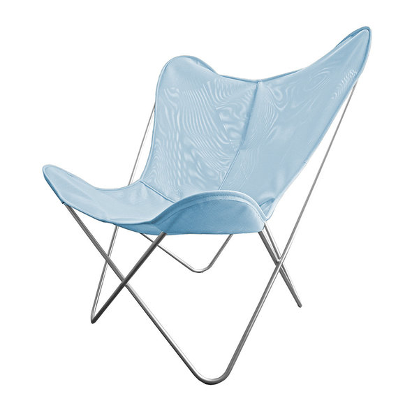 Hardoy Butterfly Chair ORIGINAL tecfab light blue