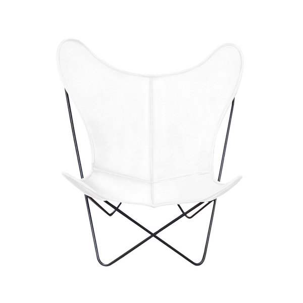 Hardoy Butterfly Chair ORIGINAL+ Leder weiss