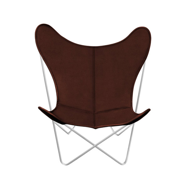 Hardoy Butterfly Chair ORIGINAL+ leather coffee brown