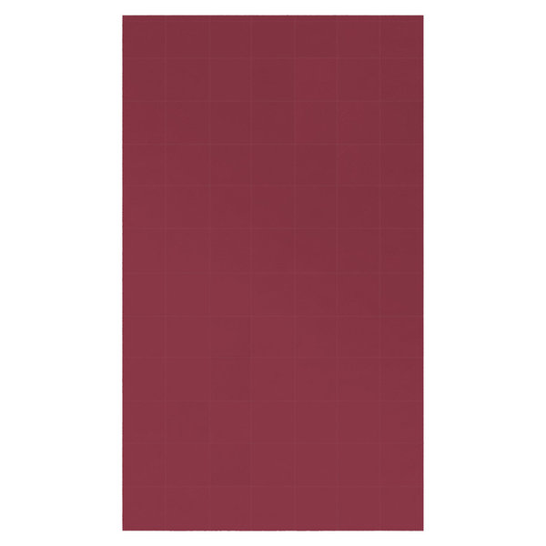 Kirsche: Patchwork-Teppich aus rotem Neckleder