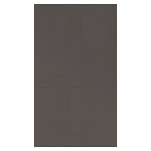 Platin: Patchwork-Teppich aus grauem Neckleder